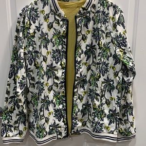 Unisex Botanical summer bomber jacket